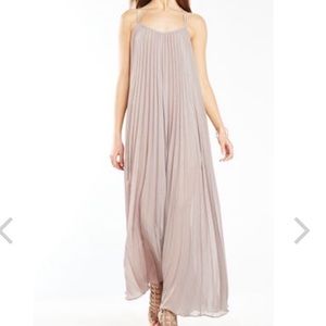 Bcbg pleated maxi dress